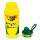 Crayola Crayon Box Retro Twist Spout Water Bottle And Sticker Set   32 Ounces