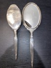 Antique Sterling Silver Vanity Hand Mirror And Brush Set  slb  Saart Brothers