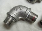 3 4  150 Female 304 Stainless Steel 90 Degree Pipe Elbow Lot Of 7