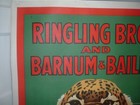Ringling Bros Barnum And Bailey 1940 s Leopard Circus Poster Rare Litho 24x42