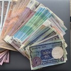 Huge Lot Of  200  Vintage India Vintage 1-50 Rupees Banknotes Most Unc - Scarce