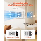 4 Inch Room To Room Fan 2-in-1 300 Cfm Through Wall Fan Remote Control