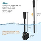 45w Led Pond Pump With Fountain Kit  792 Gph Submersible Garden Water 
