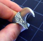 Lion s Claw Ring Sterling Silver African Cat Size 5 Marche Noir Axel Vintage New