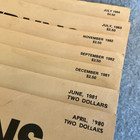 Rare Vintage Reruns  The Magazine Of Television History  7 Issue Lot 1980 - 1984