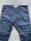 Fjallraven High Coast Zip-off Trousers Mens 33-34long G-1000 Hiking Outdoor Blue