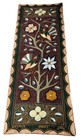 South African Kaross Embroidery African Floral  Folk Art Wall Hanging 3ft X 1ft