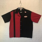 Dale Earnhardt Pit Crew Shirt L Nascar Full Button Up Embroidered Logos
