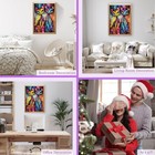 Colorful Cat Diamonds Painting Kit For Adults  Animal Theme With Round Diamond
