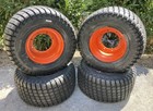 New Hd 33x15 5-16 5 Agriairseedturf Skid Steer Tires rims For Bobcat 9 hub-10ply