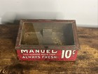 Mazer Cressman Manuel Cigars Glass Top Humidor Store Counter Display 