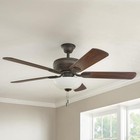 Hampton Bay Rothley Ii 52 In  Indoor Led Bronze Ceiling Fan With Light Kit