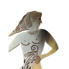 Antique Mexican Folk Art Horn Comb Carved Mermaid San Antonio Isla 7     