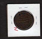 1841 Hard Times Token Holed- Webster Credit Currency