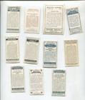 11 Different Mixed English Cigarette Collector Cards Vintage Tobacco Lot