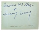 Vintage Album Page Signed By Blues Music Legends  Brownie Mcghee   Sonny Terry