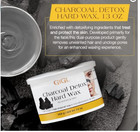Gigi Charcoal Detox Hard Wax 13oz 0286 For Women   Men Detoxifying Facial Waxing