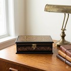 Handcrafted Wooden Gift Box With Exquisite Lacquer Artwork   6x4 Inches