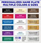 2  X 8  Door Or Desk Sign For Office - Name Plaque Id - 2 Lines Of Text - Custom