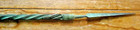 Antique 35  Twisted Copper Lightning Rod W  Copper Point - As Found