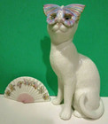 Lenox Masquerade Cat 2 Piece Halloween Kitten Parvaneh Holloway New In Box W coa