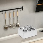 Commercial 6 Hole Or 8 Hole Utensil Holder Organizer Stainless Steel Restaurant