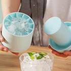 2pc Compact Silicone Ice Cube Mold     Diy Round Ice Bucket For Fast Cooling - New