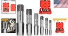 Versatile 6-piece Npt Thread Taps Set - Composite Steel For Maximum Durability
