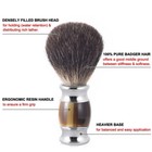 Cumberbatch Men Wet Shaving Kit Original Black Pure Badger Hair Brush Bowl Stand