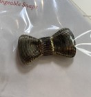 Lindsay Phillips Sallie Interchangeable Shoe Snaps Gold Bows  1a