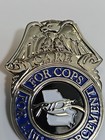 Ride For Cops Badge Pin For Law Enforcement Georgia Map Eagle Care