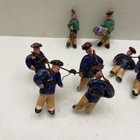 Antique Funeral Procession Qing Dynasty Chinese Clay Figures For Parts Or Repair