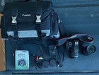 Canon Eos Rebel T2i   550d Dual Lens Kit 18-55mm   75-300mm  Bag   Strap Bundle