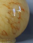 1930 Antique Loetz Art Deco Czech Cased Marbled Slag Glass Lamp Shade Globe Ball