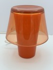 Vintage Ikea Gavik Desk Table Lamp Light Glass Shade Pink   Purple