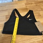Nike Swoosh Bra Medium Support Da1030-010 Girl s Xl Black Training Athletic