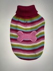 Dog Sweater Brite Stripe Pet Top Pink Large Bone  Clothing Zack   Zoey-nwot