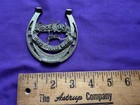 Vintage Walt Disney Prod Good Luck From Disneyland Brass Horseshoe Souvenir