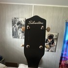Silvertone Vintage 1920 4 5 String Tenor Banjo Closed Back Black W  Hard Case