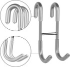 Ninetrex Shower Door Hooks towel Hooks For 4 7inch-2 Pack  Brushed Nickel 