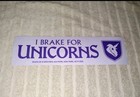 Death Of A Unicorn Bumper Sticker A24 Movie Memorabilia Paul Rudd Jenna Ortega