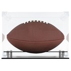 Uv Protection Football Display Case Holder Stand Holder All Sides Clear Showc   