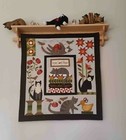 Large Oak Quilt Rack  Wall Hanging Quilt And Blanket Shelf Display