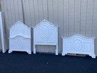 66151 Pair Fancy Twin Size Beds With Factory Finish