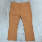 Etcetera Orange Linen Blend Trousers Size 6 Mid Rise Bootcut Dress Pant Tropical