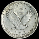 1919-s 25c Standing Liberty Quarter Nice Au Key Date Nice Eye Appeal Nice Strike