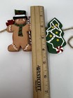 3 Strands Of Christmas Wooden Gingerbread Cookie Garland Ornament 5 Feet Each