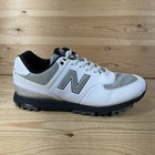 New Balance 574 Greens Golf Shoes Mens 10 4e X-wide White Gray Spikeless Nbg574b