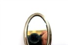 Vintage Silver Small Oval Desk Vanity Mirror 3 75  Tall X 2 25  Wide  n14 