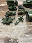 1960s Dinky Toys Lot Of 14 Military Vehicles Tank Jeep Transports Gums Trucks